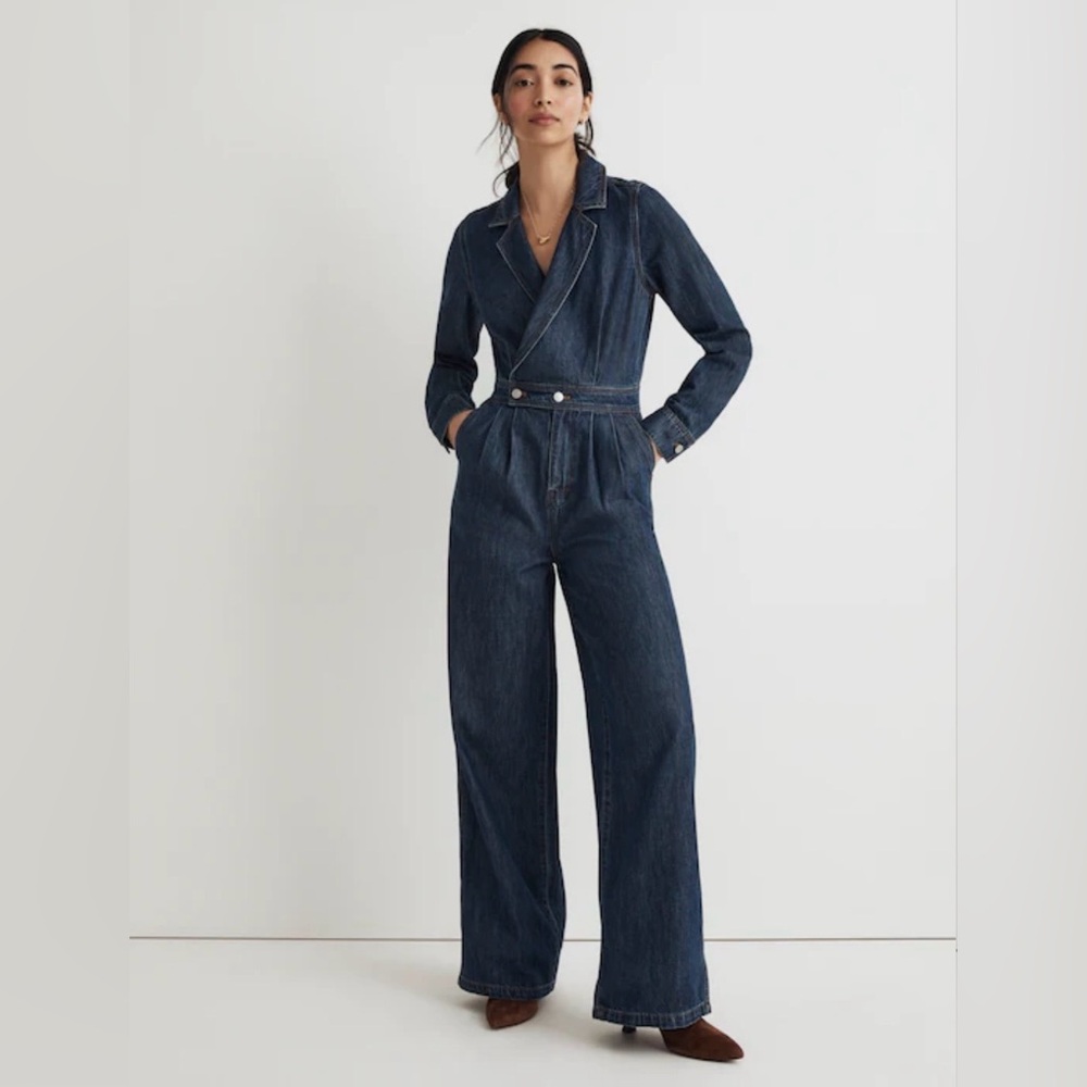 NWT: Madewell Tailored Denim Jumpsuit. Size 4